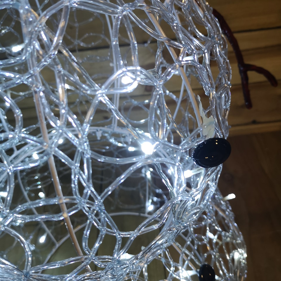 image 1 of Premier Indoor Outdoor Christmas 90cm Lit Soft Acrylic Snowman With 80 White LED
