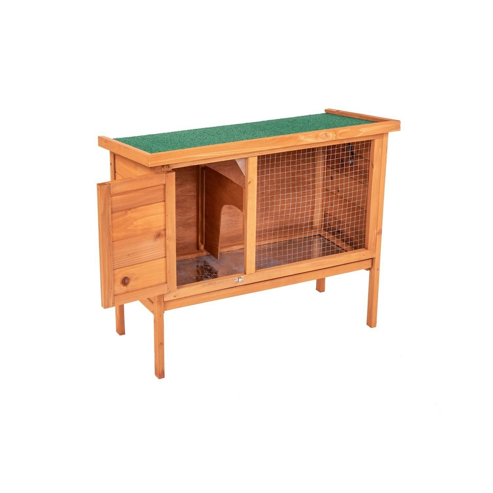 image 1 of Oypla Single Rabbit Hutch 820x390x700mm