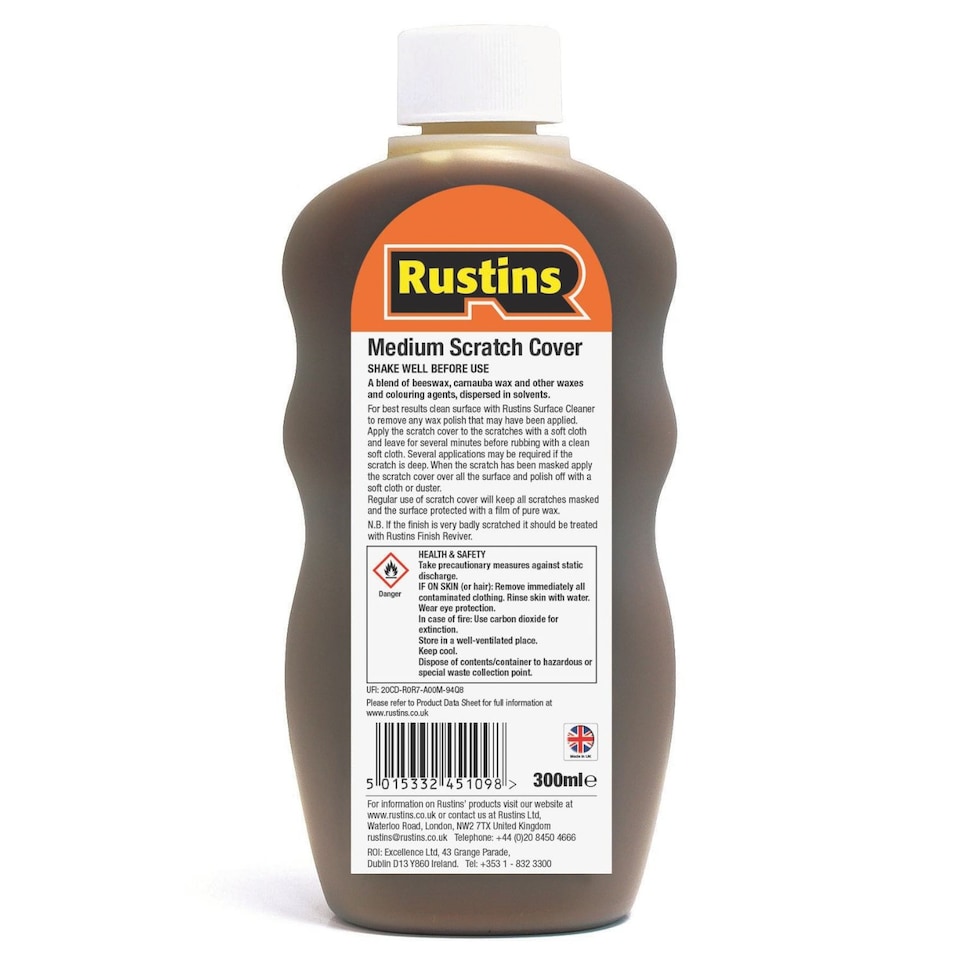 image 1 of Rustins Scratch Cover Restore & Protect Medium Wood 300ml