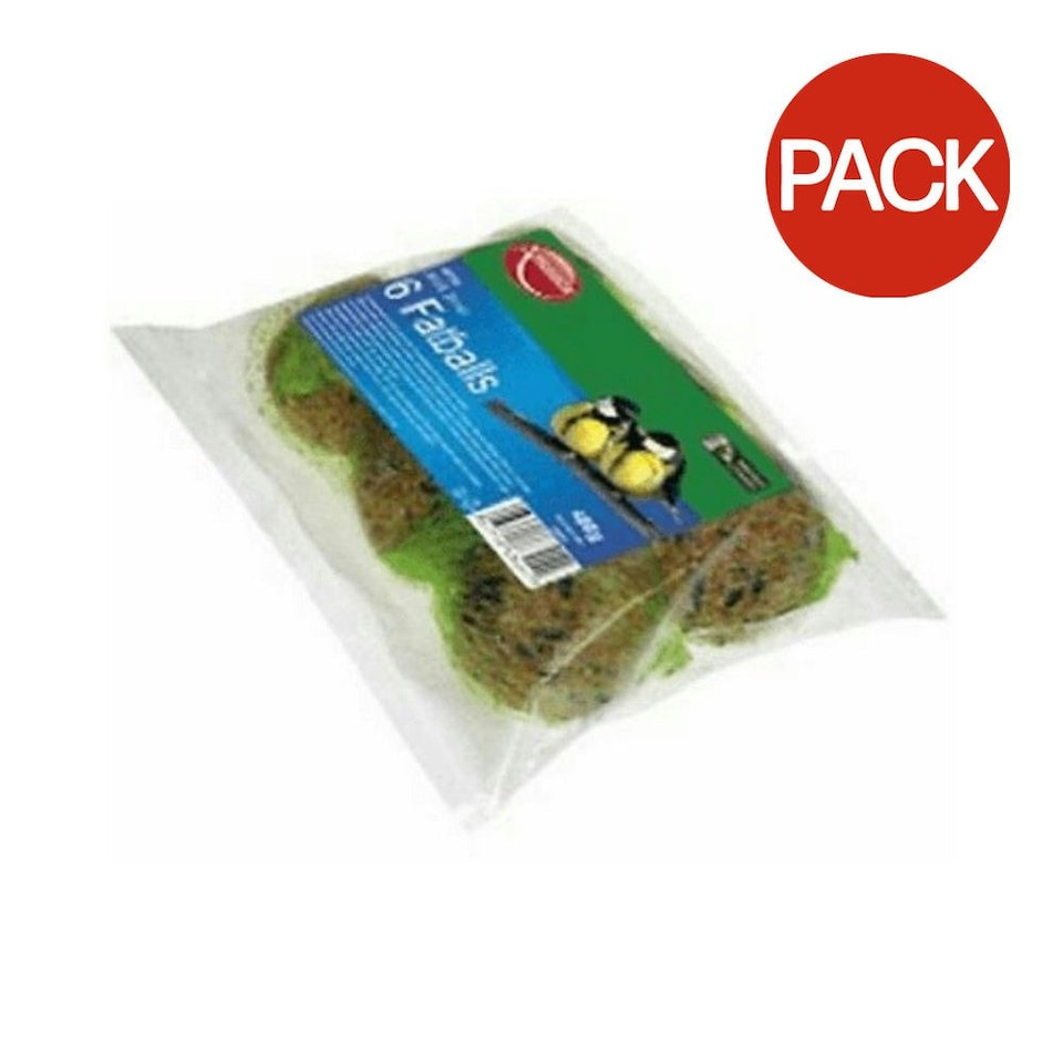 Ambassador Wild Bird Food Fat Balls (Pack Of 6) - Brown - One Size