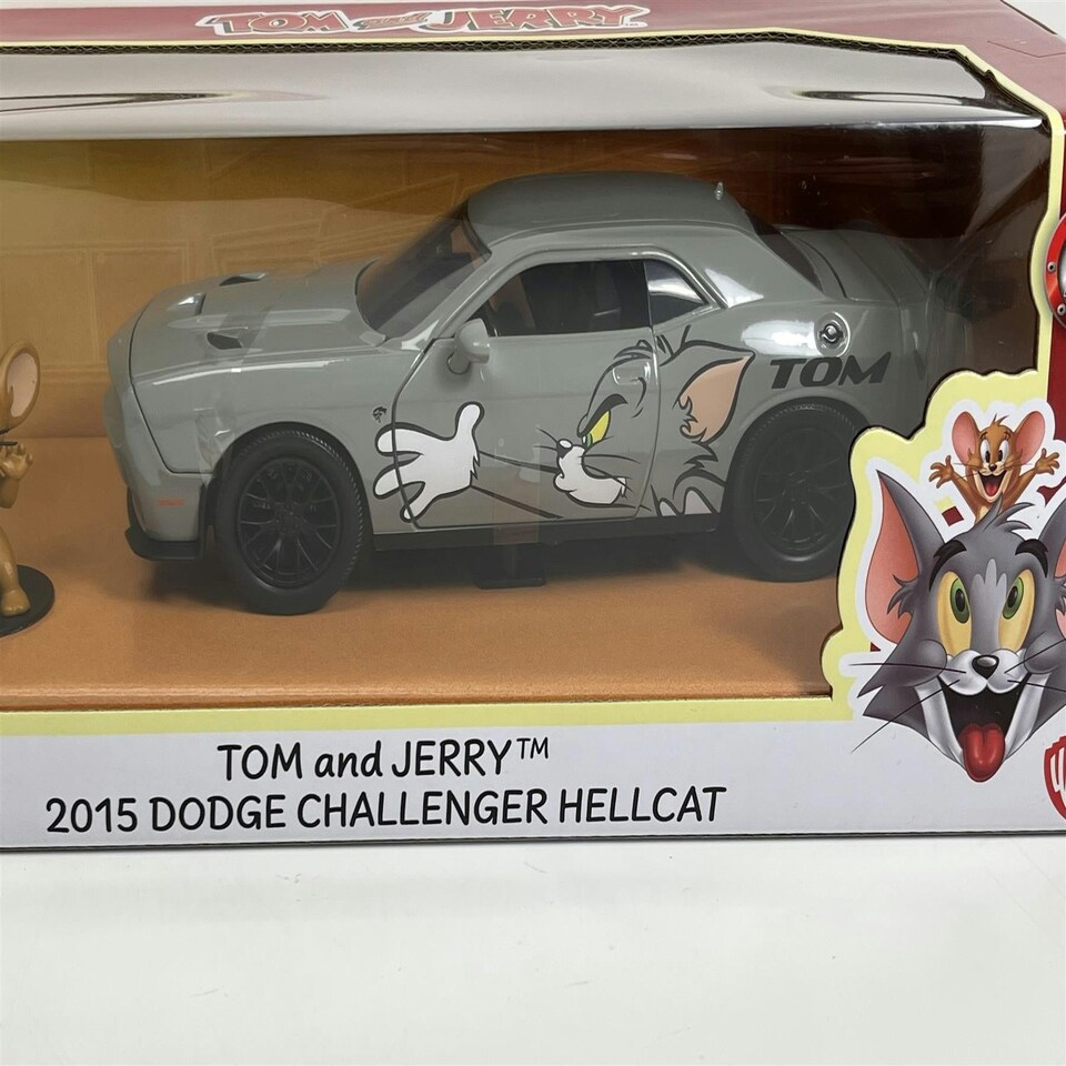 image 1 of Tom and Jerry 2015 Dodge Challenger Hellcat 1:24 Jada 253255047