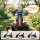 image 10 of AIYAPLAY Pedal Go Kart with Freewheel System, for Ages 3-6 Years, Red