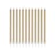 image 1 of Metallic Gold Skinny Birthday Candles with Holders - Pack of 12