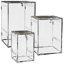 HabiStat Clear Homes Acrylic Terrarium N/A | Medium | M