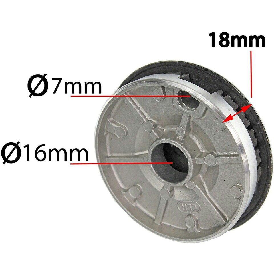 image 1 of SPARES2GO (Non Universal) Oven Cooker Hob Gas Burner Crown & Flame Cap Kit for Diplomat Oven/Cooker/Hob (Small, 2 Medium & Large, 55mm - 100mm)