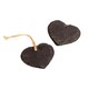 image 1 of Nicola Spring Slate Heart Hanging Tags - 7 x 5.5cm - Natural - Pack of 3