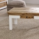 image 5 of Milano Solid Mango Wood White Coffee Table With Drawer White