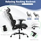 image 8 of COSTWAY Ergonomic Office Chair Swivel Computer Chair Black