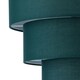 image 4 of Set of 2 Barty - Dark Green 38cm Tiered Pendant Shades Green