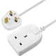image 1 of Masterplug Single Socket Extension Lead with 5m Cable 13A White