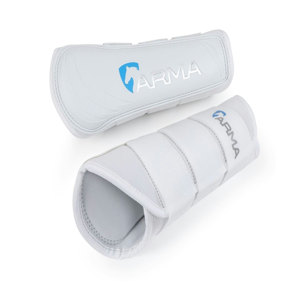 image 1 of Shires ARMA Neoprene Brushing Boots White | Size: Cob
Colour: White