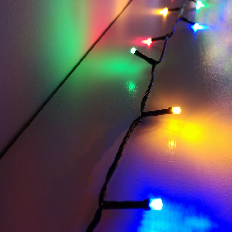 image 1 of 480 LED 38.3m Premier SupaBrights Indoor Outdoor Christmas Multi Function Mains Operated String Lights with Timer in Multicoloured