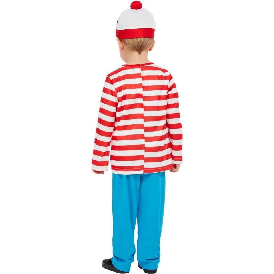 image 1 of Wheres Wally? Baby Boys Costume Set - White/Red/Blue - 3-4 Years