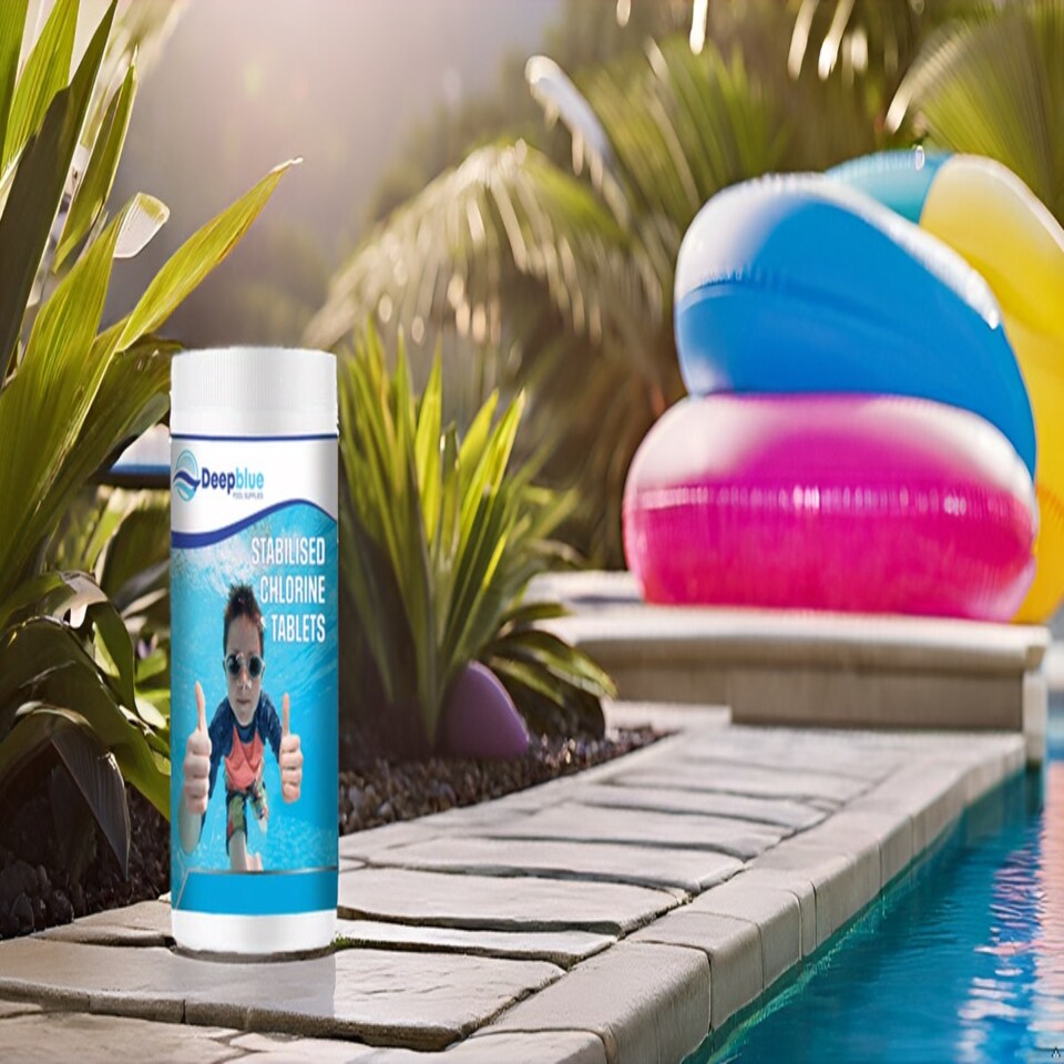 image 1 of Deep Blue Professional - 200g STABILISED Chlorine Tablets 1kg SLOW RELEASE