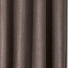 Luxe Textured Woven Blackout Eyelet Curtains 168cm x 228cm Taupe Brown | Natural