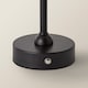 image 6 of ValueLights Lowe Black Rechargeable Table Lamp Linen Shade