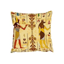 Cushions - Egyptian gods and ancient egyptian hieroglyphs (Cushion) | Multi