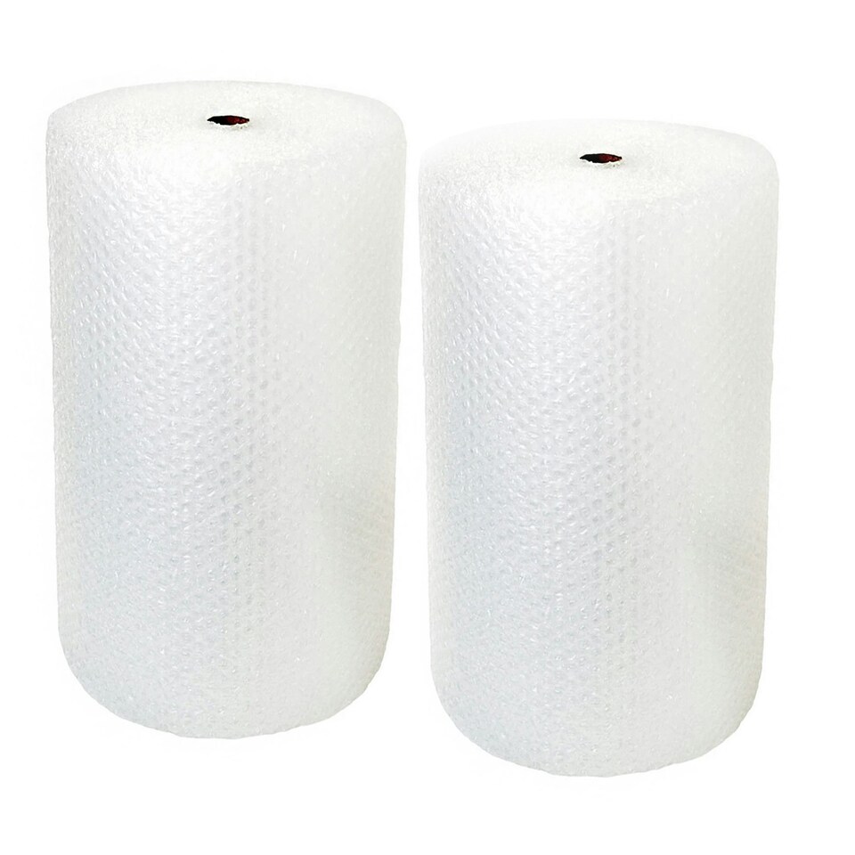 image 1 of 2 x 750mm x 50m Large Bubble Wrap Roll Ideal For Protecting Delicate Or Fragile Items Provides Consistent Cushioning