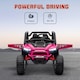 image 5 of AIYAPLAY 2 Seater 24V 7AH Ride on Truck w/ Spring Suspension, Pink