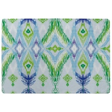 Ethnic style Modern scarf (Rug) Blue | Small: 60x110cm