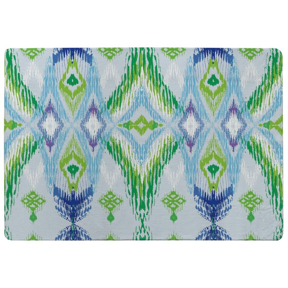 image 1 of Ethnic style Modern scarf (Rug) Blue | Small: 60x110cm