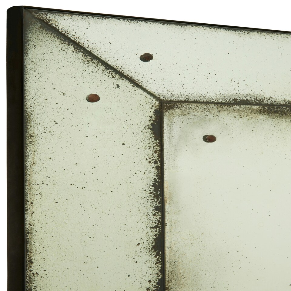 image 1 of Interiors by Premier Large Panelled Wall Mirror Green