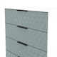 image 5 of Islay 4 Drawer Chest of Drawers in Duck & White Matt (Ready Assembled) | Blue | Duck & White Matt