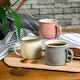 image 5 of Argon Tableware Coloured Enamel Belly Mugs - 375ml - Grey/Cream - Pack of 6 Multi