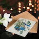image 4 of John James Audubon Art Card Florida Jay and Persimmon Tree