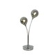 image 1 of Bungo 2 Light Polished Chrome & Smoked Glass Table Lamp