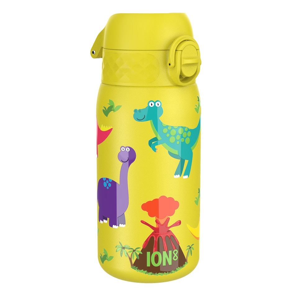 image 1 of Leak Proof Water Bottle, Vacuum Insulated, 320ml (11oz) | Yellow | Dinosaurs | One Size