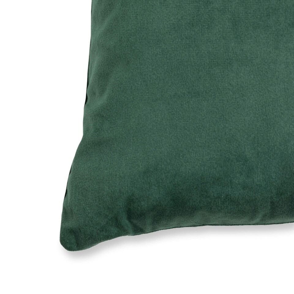 image 1 of BHS Velour Cushion, Green