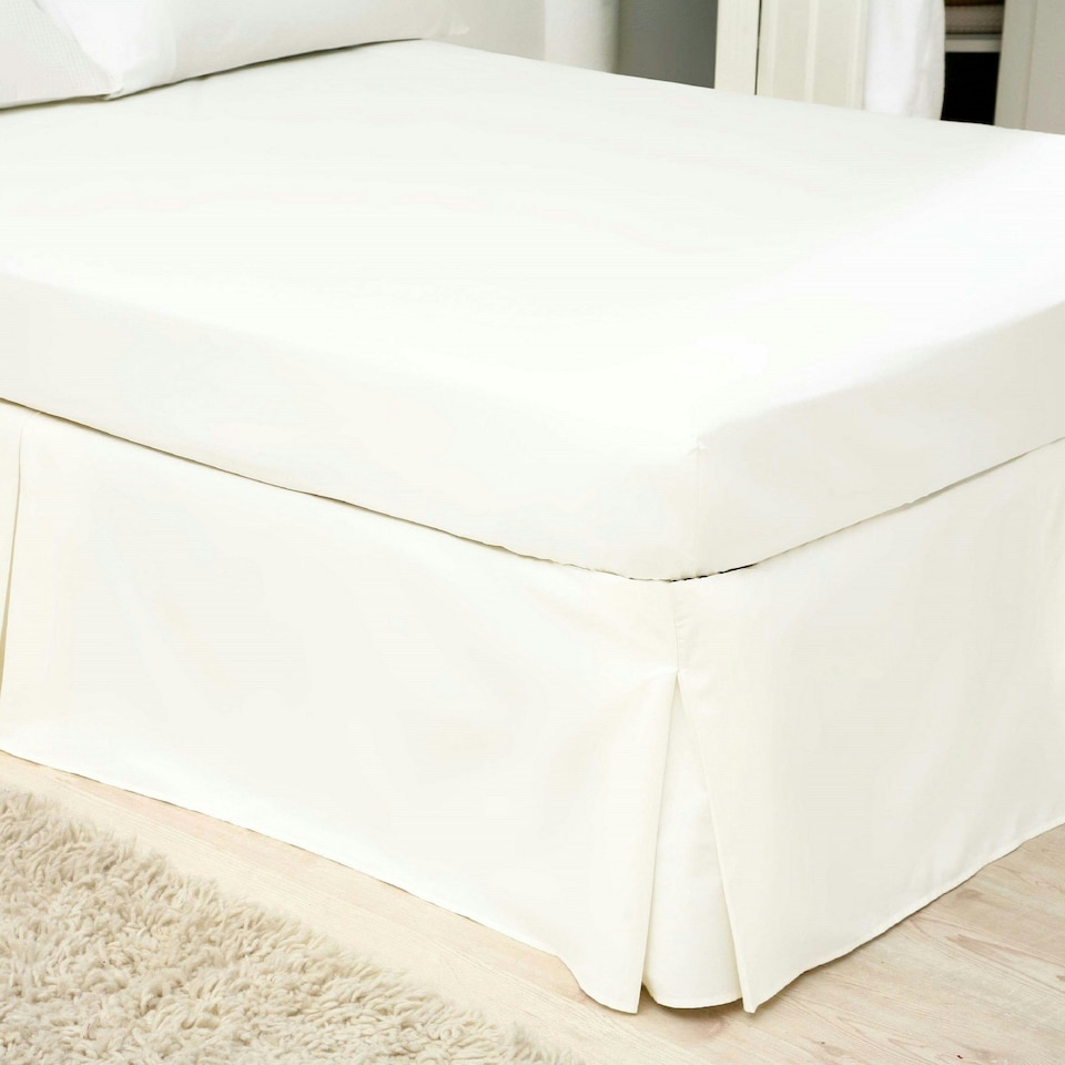 image 1 of Belledorm 200 Thread Count Egyptian Blend Platform Valance - White - Double