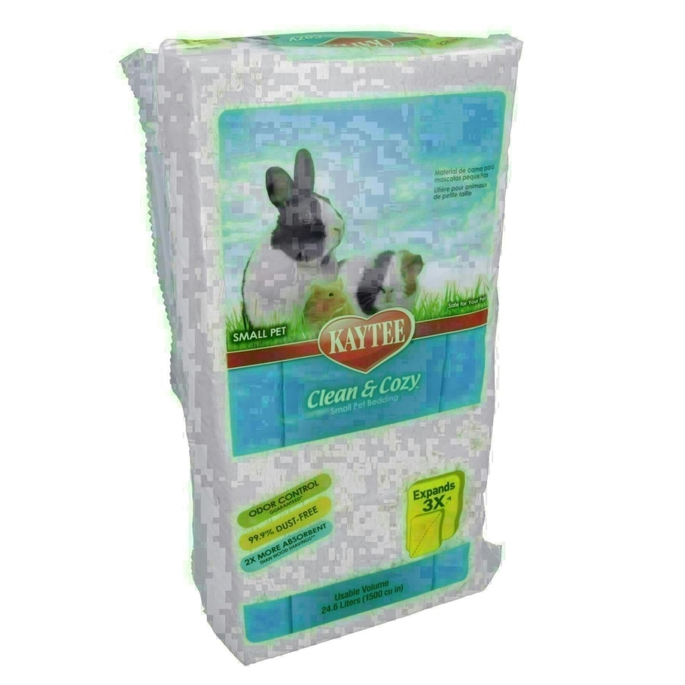 image 1 of 2PK 24.6L White Clean & Cozy Small Animals Bedding 99% Dust Free Odor Control