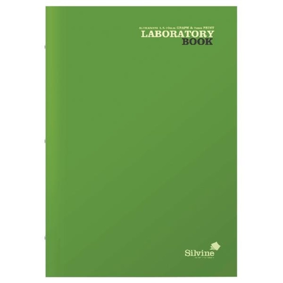 image 1 of Silvine A4 Laboratory Book 1,5,10mm Graph & 7mm Feint