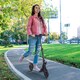 image 2 of HOMCOM Folding Kick Scooter Teens Adult Ride On Adjustable 2 Big Wheels Black