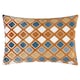 image 2 of Furn Metro Diamond Velvet Cushion | Orange | Ginger