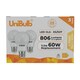 image 3 of UniBulb LED GLS E27 806lm 7.3W 2700K (Warm White) Light Bulb - Pack of 3