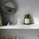 image 5 of Harbour Housewares Reusable Plastic Bathroom Canisters with Clear Lid - Pack of 4