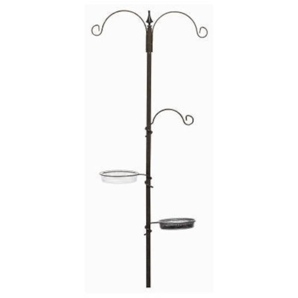 Redwood Metal Wild Bird Feeding Station - Brown