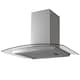 image 1 of SIA CGH60SS 60cm Stainless Steel Curved Glass Chimney Cooker Hood Extractor Fan