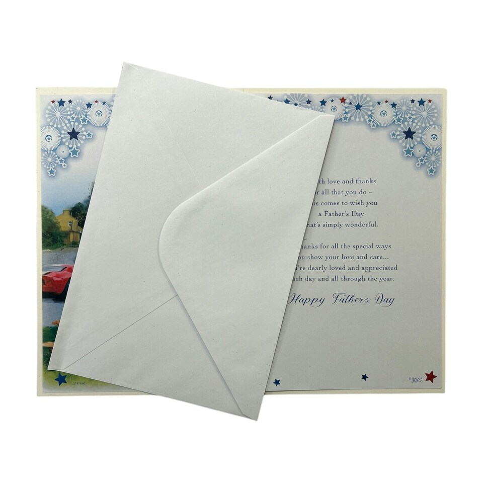 image 1 of For A Special Dad Beautiful House Design Father's Day Card