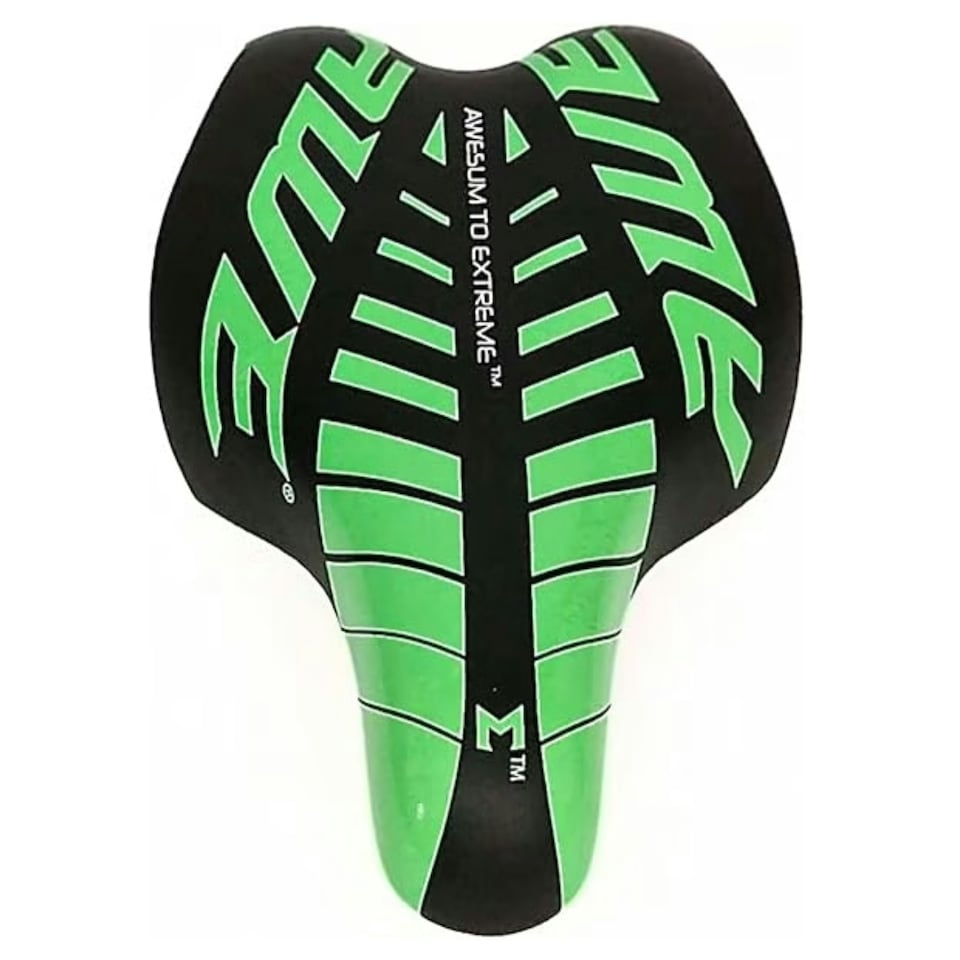 image 1 of AWE Unisex Kids/Childs Green Waterproof Bike Seat/Saddle With Steel Rails And Bracket