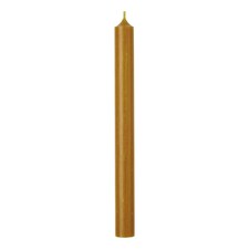 IHR Dinner Candle Tall Solid Coloured Unscented 25cm Honey