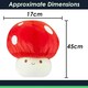 image 2 of Red Mushroom Mochi Soft Toy Cute Plushie Huggable Cuddly Plush 45cm Red