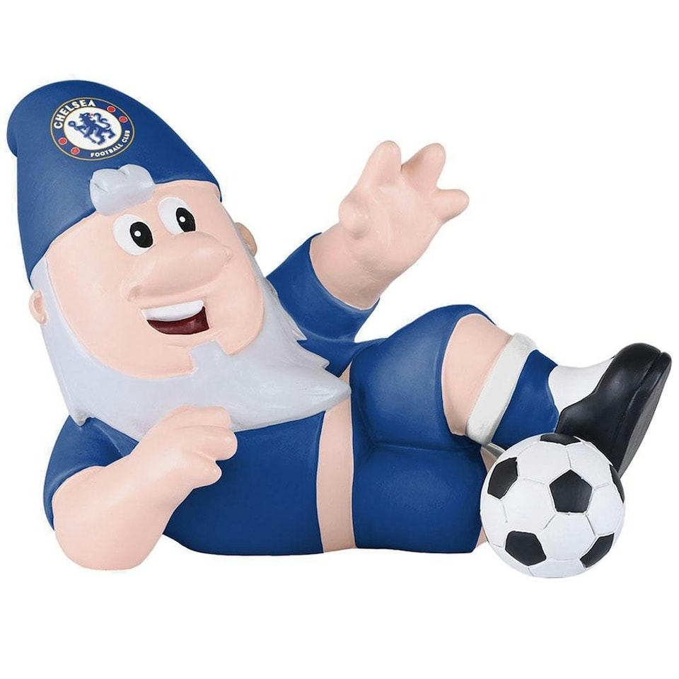 image 1 of Chelsea FC Sliding Tackle Garden Gnome - Blue/White - One Size