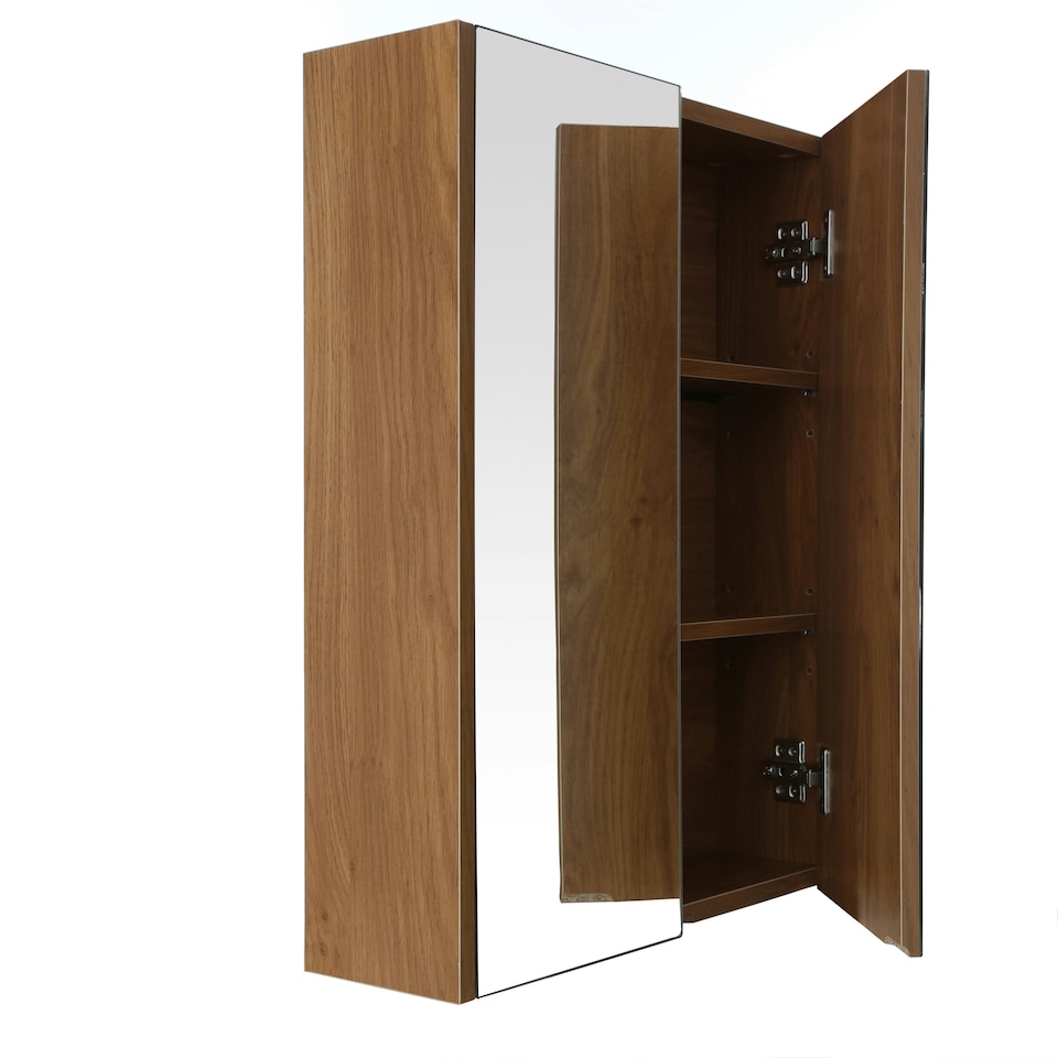 image 1 of Vida 2 Door Oak Effect Wall Cabinet Cream