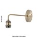 image 9 of Set of 2 Isaac - Antique Brass Wall Lamps Bronze