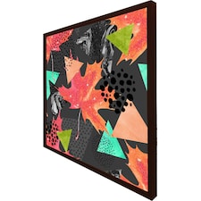Maple leaf geometrics (Picutre Frame) Brown | M