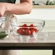 image 3 of Tempered Glass Mixing & Salad Serving Bowl - Medium
